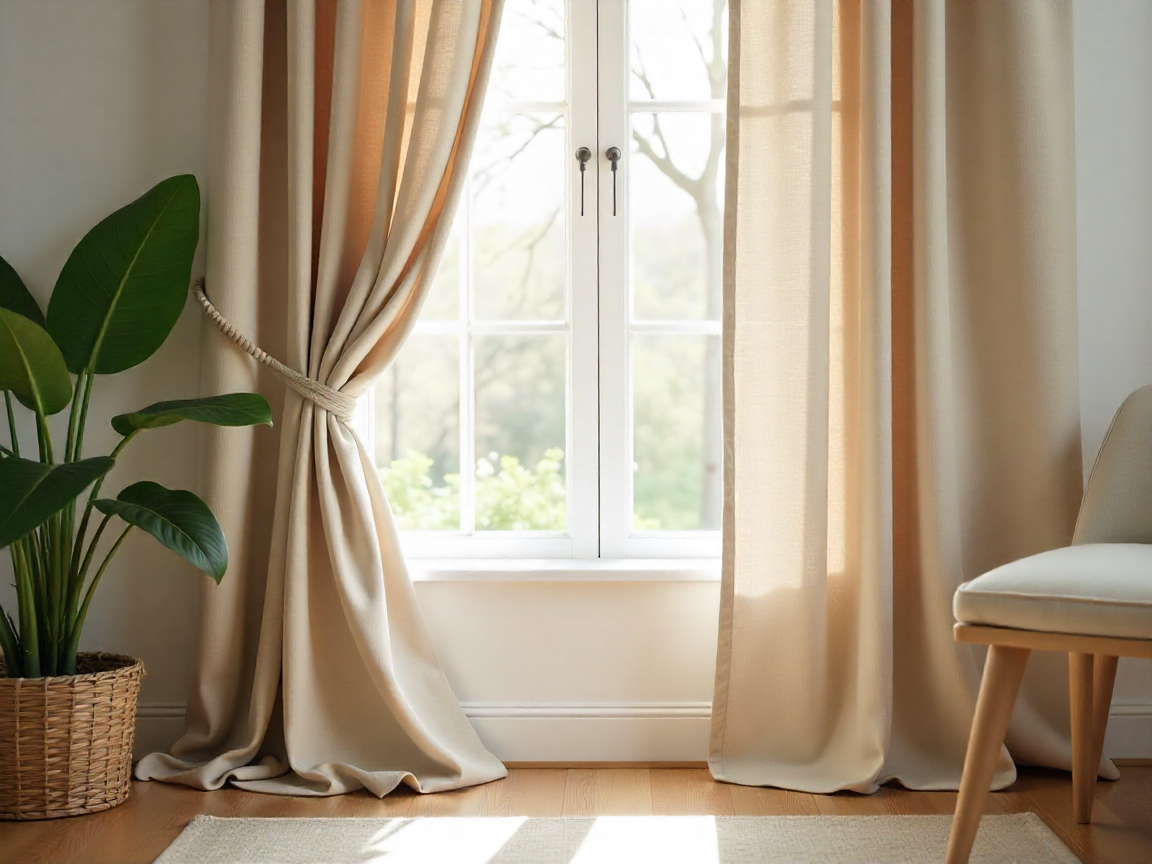 Eco-friendly linen curtains for modern homes